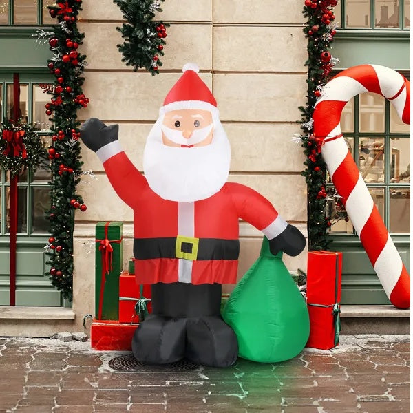 Santa Claus Inflatable - 6 FT LED Lighted Yard Decor