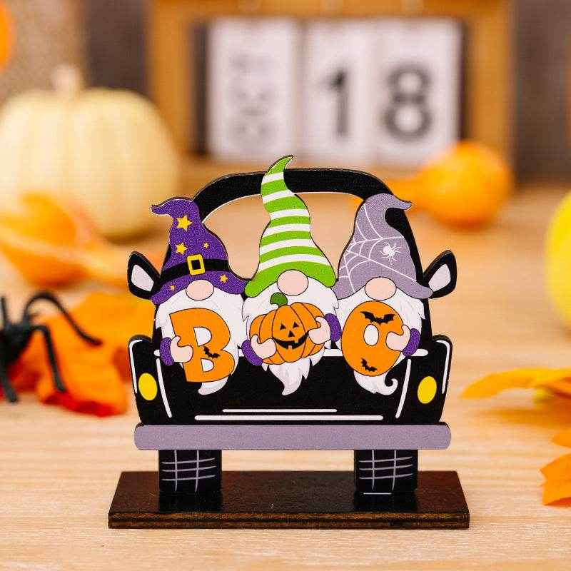 Halloween Element Car-Shape 3-Piece Ornaments