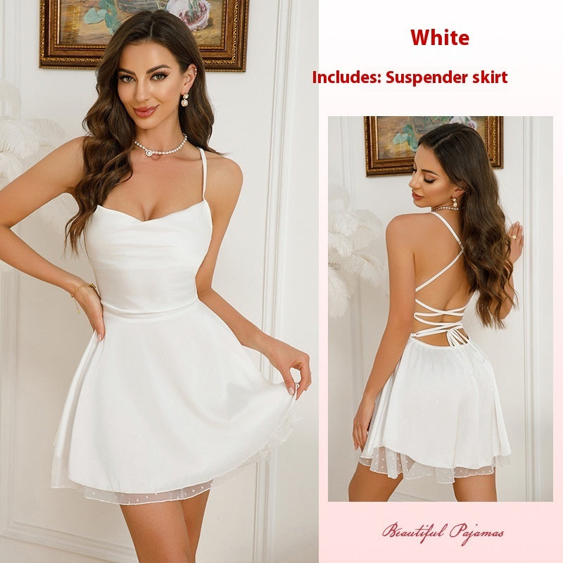 Tube Top Tuxedo Mini Dress - Backless Slim Fit - Fashions Envy