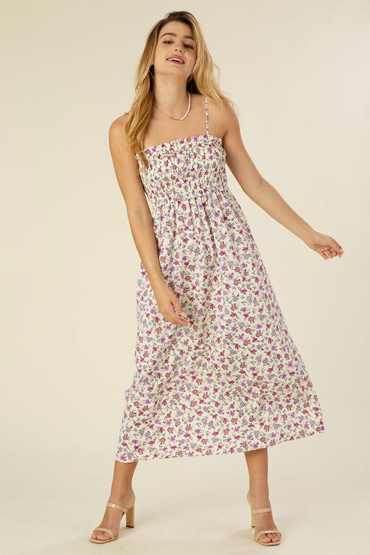 Sleeveless Smocked Cami Maxi Dress