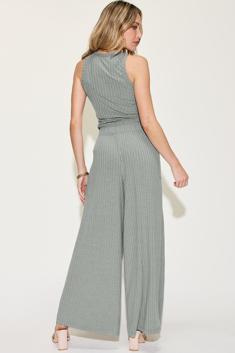 Wide Leg Pants Set