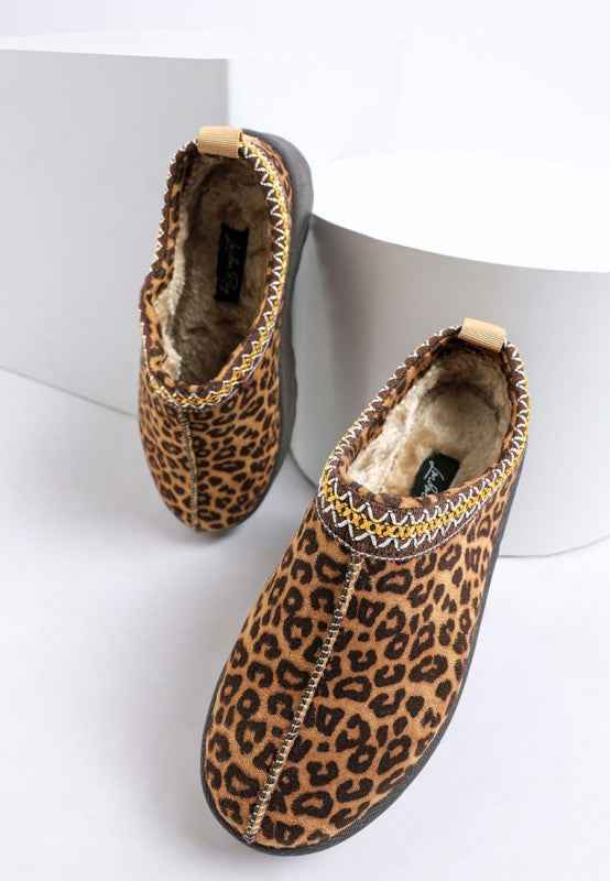 Ottawa Leopard Print Platform Classic Slip Ons