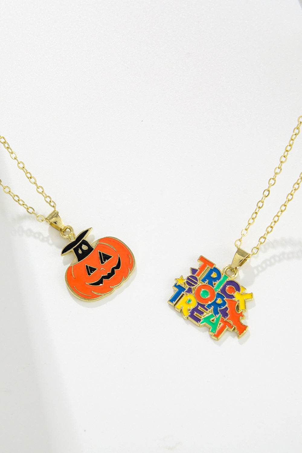 Two-Piece Halloween Theme Necklace Set - Fashions Envy