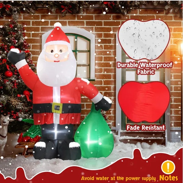 Santa Claus Inflatable - 6 FT LED Lighted Yard Decor