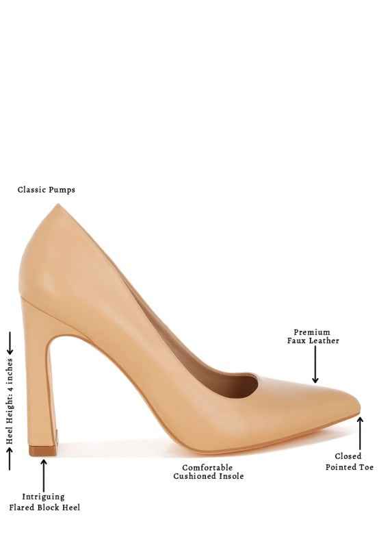 Shacarri Faux Leather Pumps