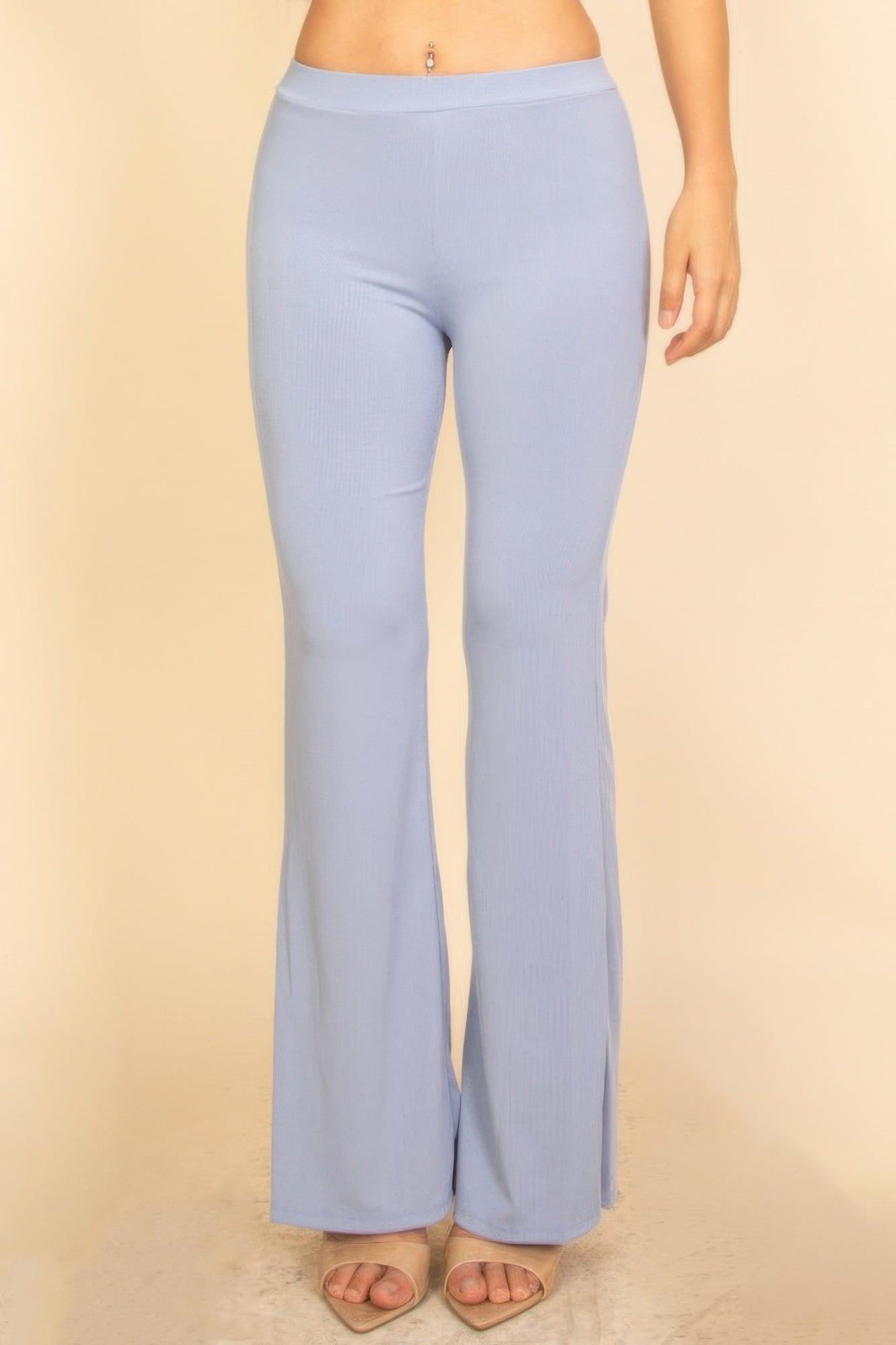 Light blue Flared Pants Set featuring a flattering fit and stylish design for casual wear