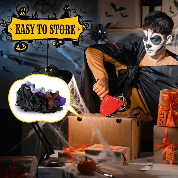 9.8 FT Halloween Inflatables Haunted House Castle Archway Outdoor Decorations - Fashions Envy