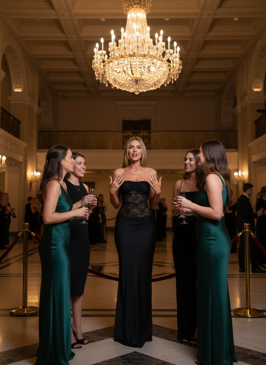 Lace Corset Maxi Dress - Sheer Elegant Evening Gown - Fashions Envy