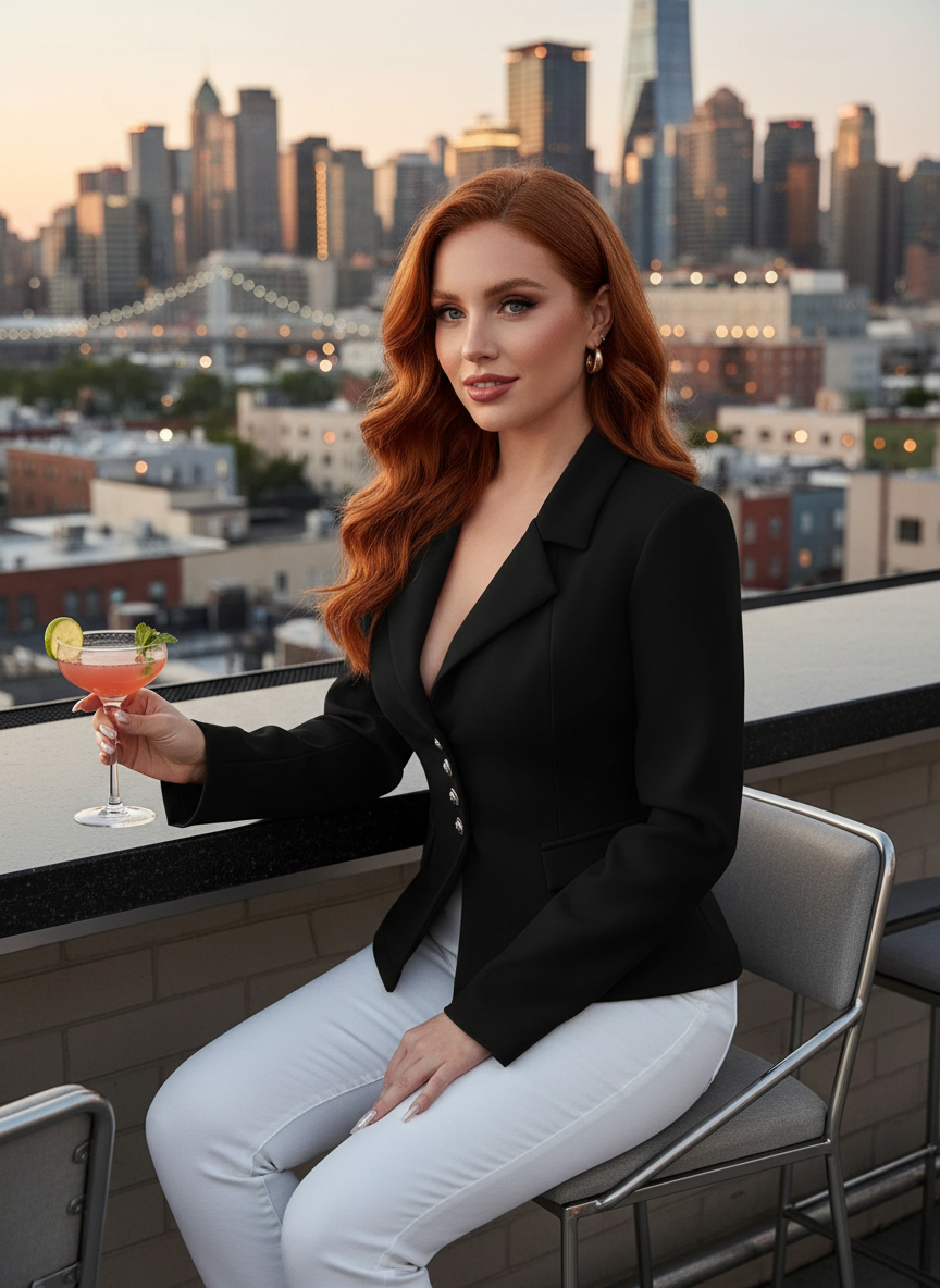 Image 3 - Redhead at Rooftop Bar