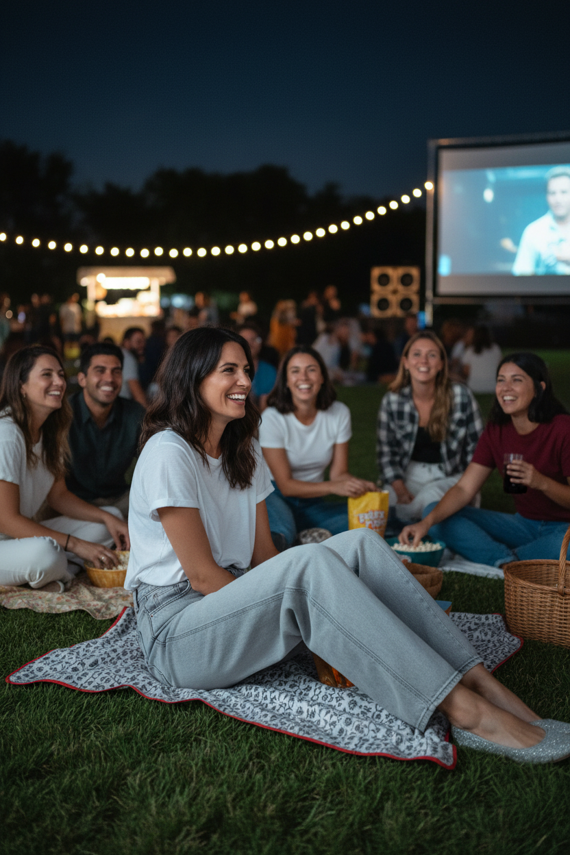 RISEN Slouchy Baggy Jeans - Contrast Stitching Relaxed Fit - Fashions Envy