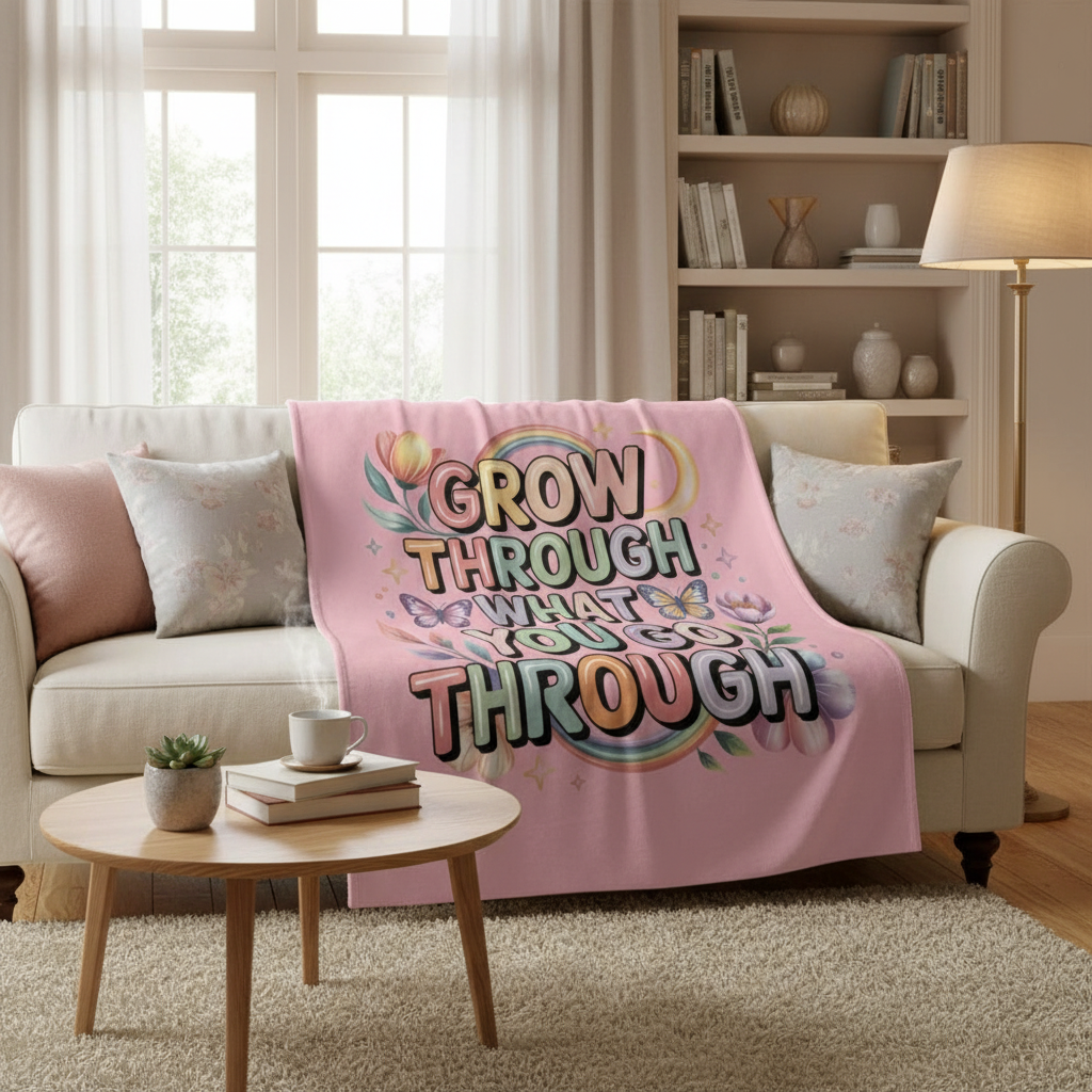 Inspirational Blanket Cozy Living Room