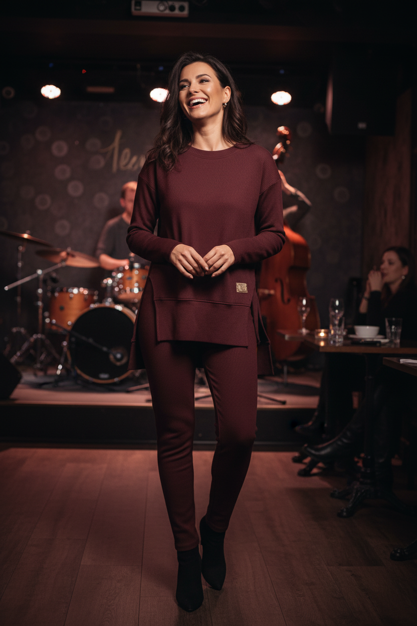 Jazz club lifestyle portrait