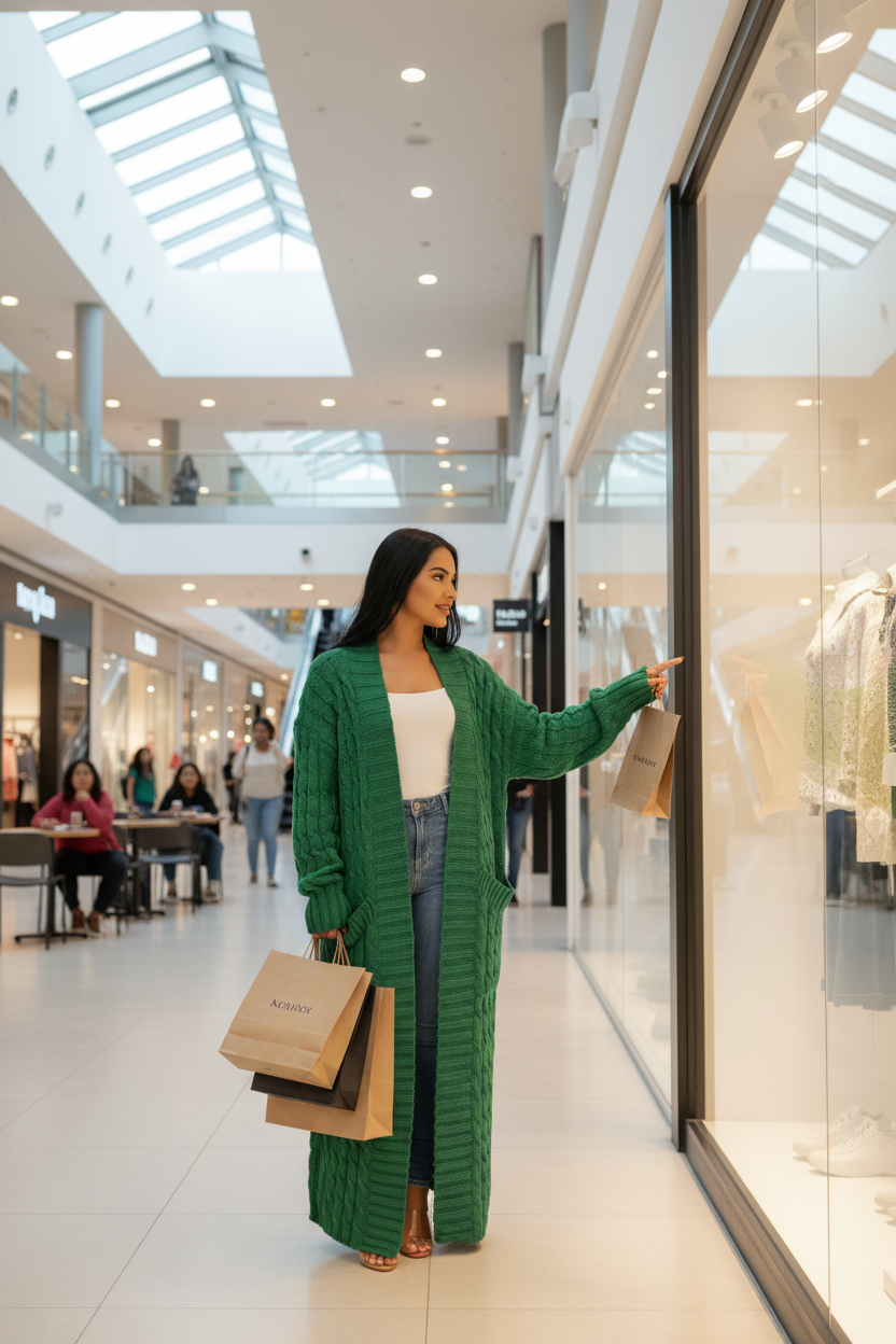 Cable Knit Cardigan - Longline Textured Pocketed Duster - Fashions Envy