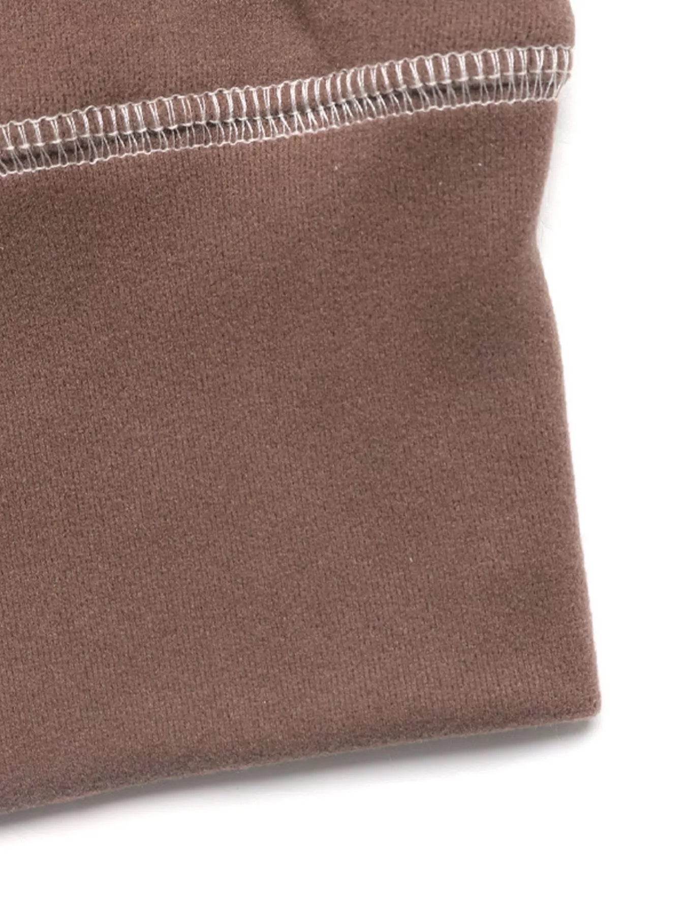 Trendsi Long Sleeve Top and Pants Set in soft brown fabric, perfect for comfortable casual wear.