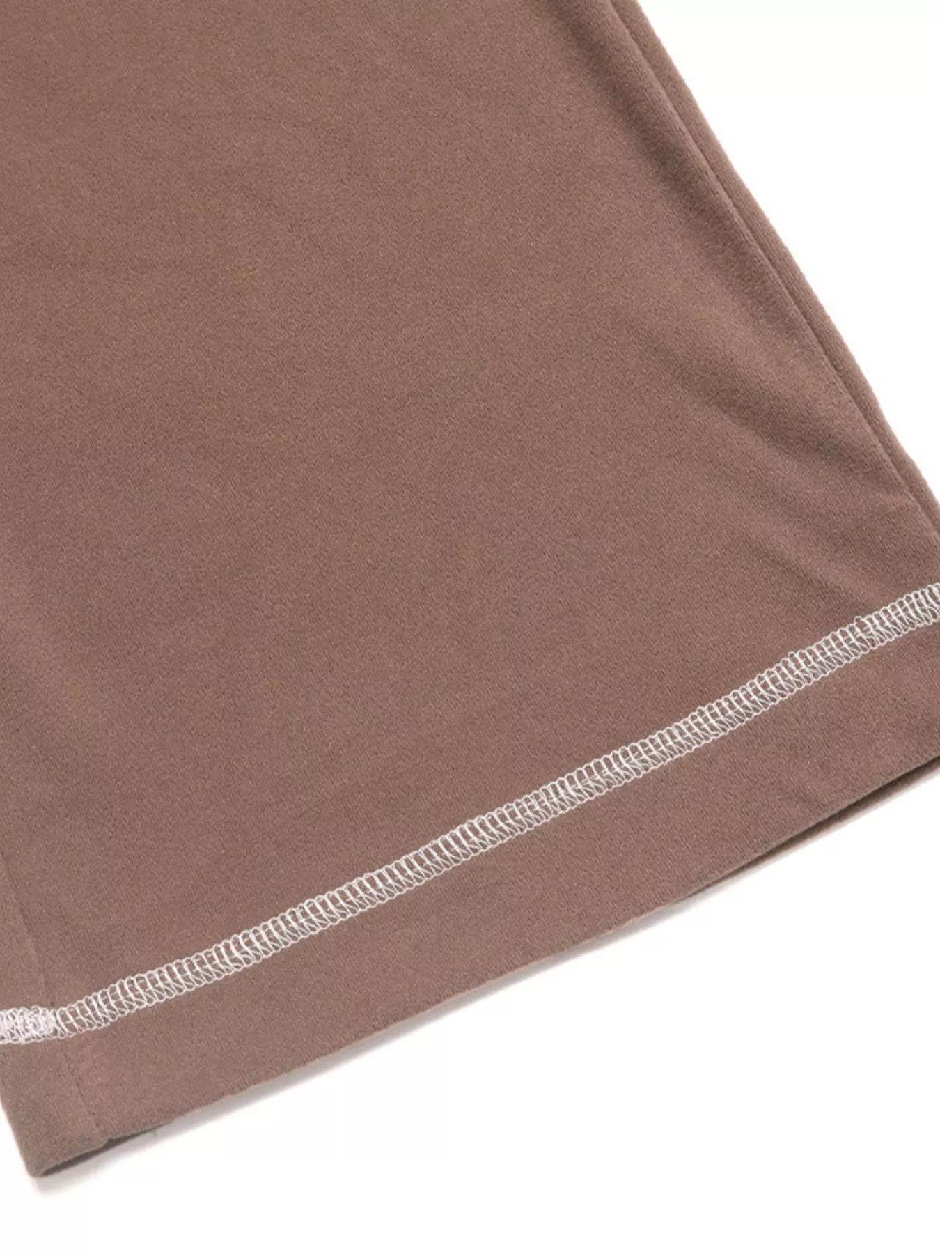 Trendsi Long Sleeve Top and Pants Set in Soft Brown with Comfortable Fabric and Stylish Design
