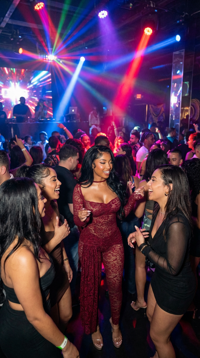 Sexy Lace Hot Girl Outfit Set - Bodysuit and Pants