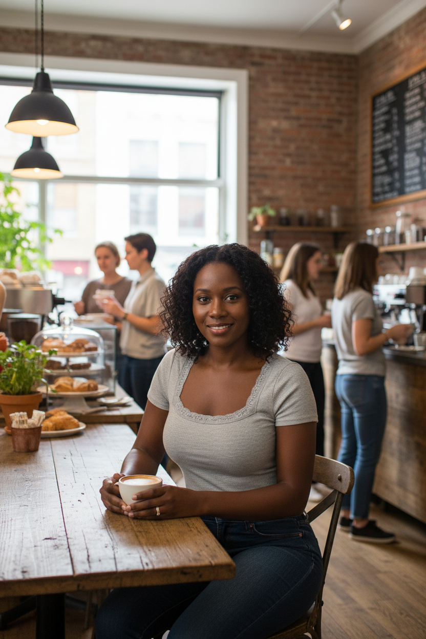 Neighborhood cafe lifestyle image