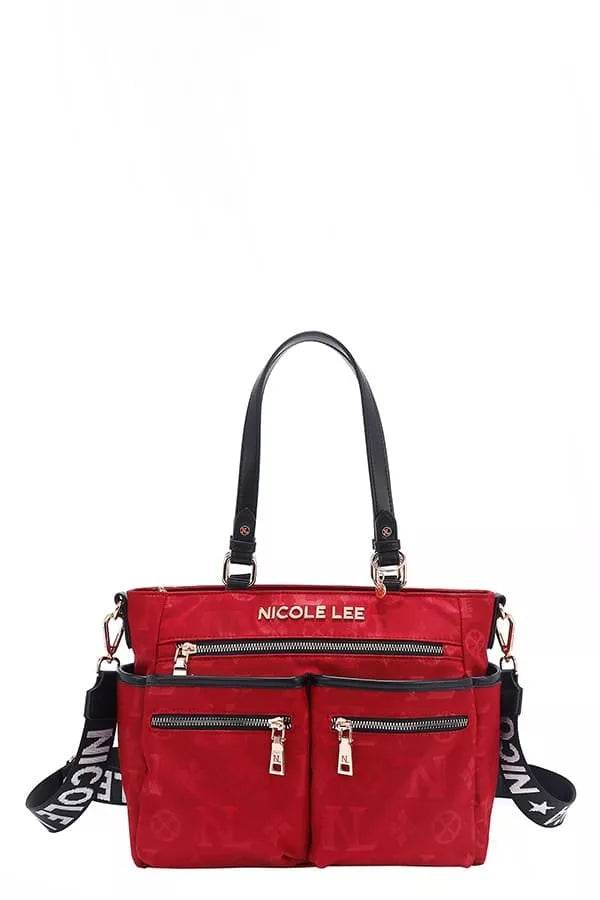 Nicole Lee USA Multi-Compartment Convertible Tote Bag - Designer Handbag - Fashions Envy
