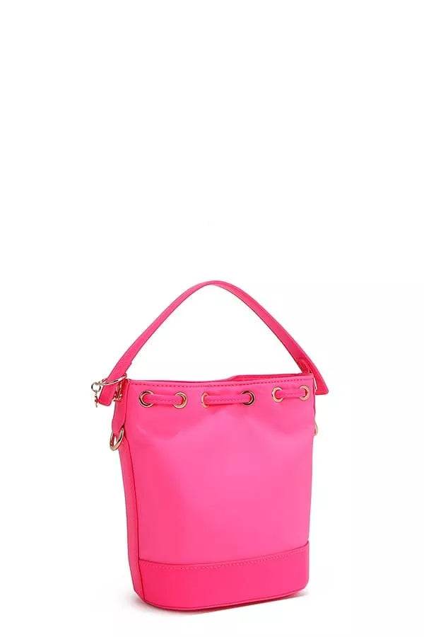 Nicole Lee USA Color Patch Bucket Bag - Designer Crossbody Bag - Fashions Envy
