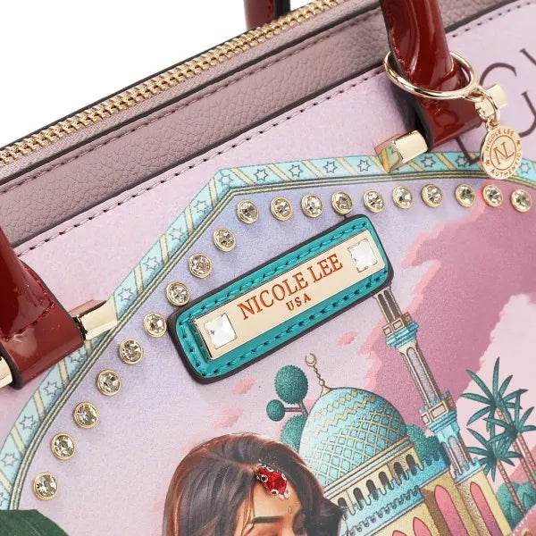 Nicole Lee USA Queen Cleopatra Dome Handbag - Egyptian Designer Bag - Fashions Envy