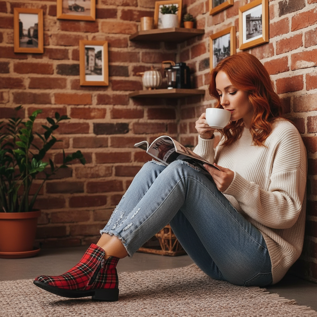 Plaid Boots Lifestyle 2