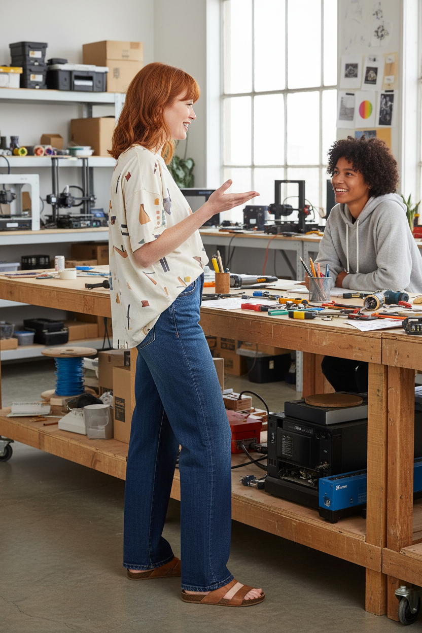 RISEN Wide Baggy Jeans Women - Mid Rise Relaxed Fit - Fashions Envy