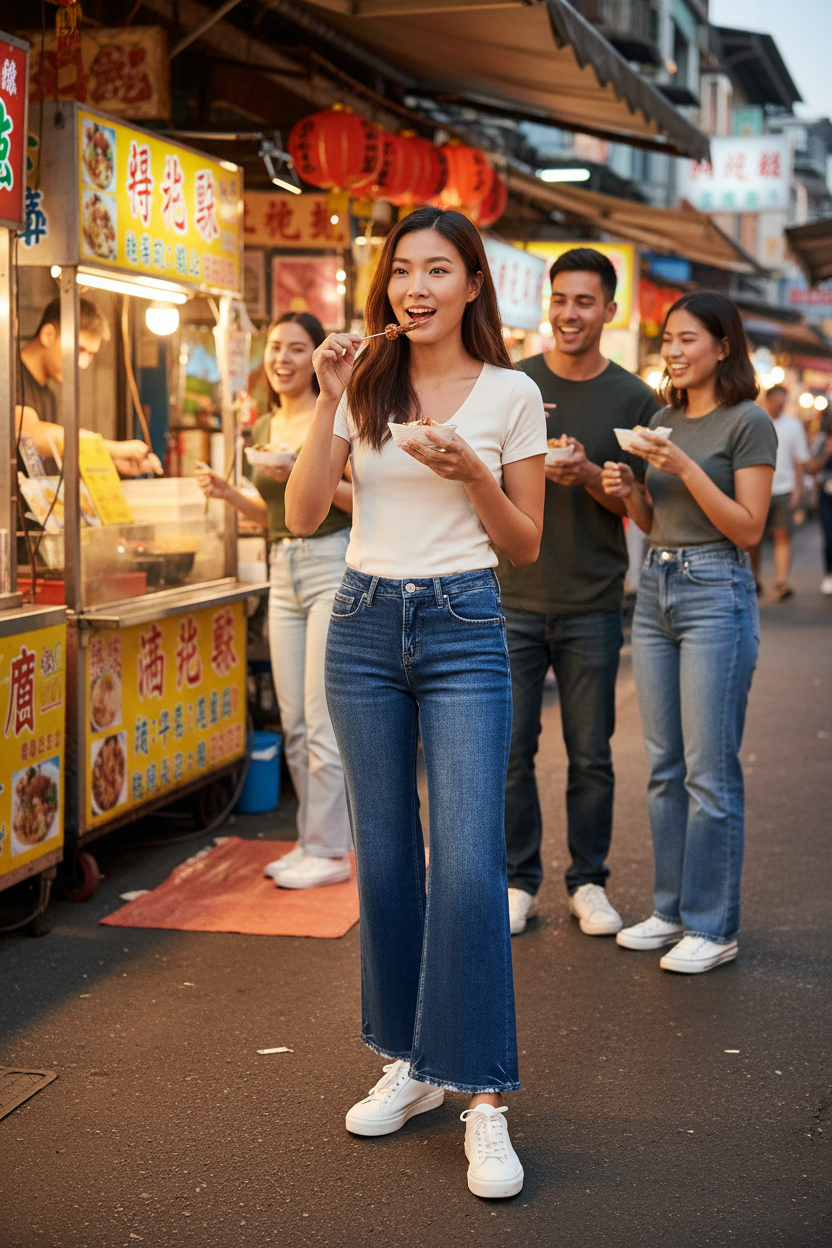 Slot 3 - Asian Woman at Street Food Market