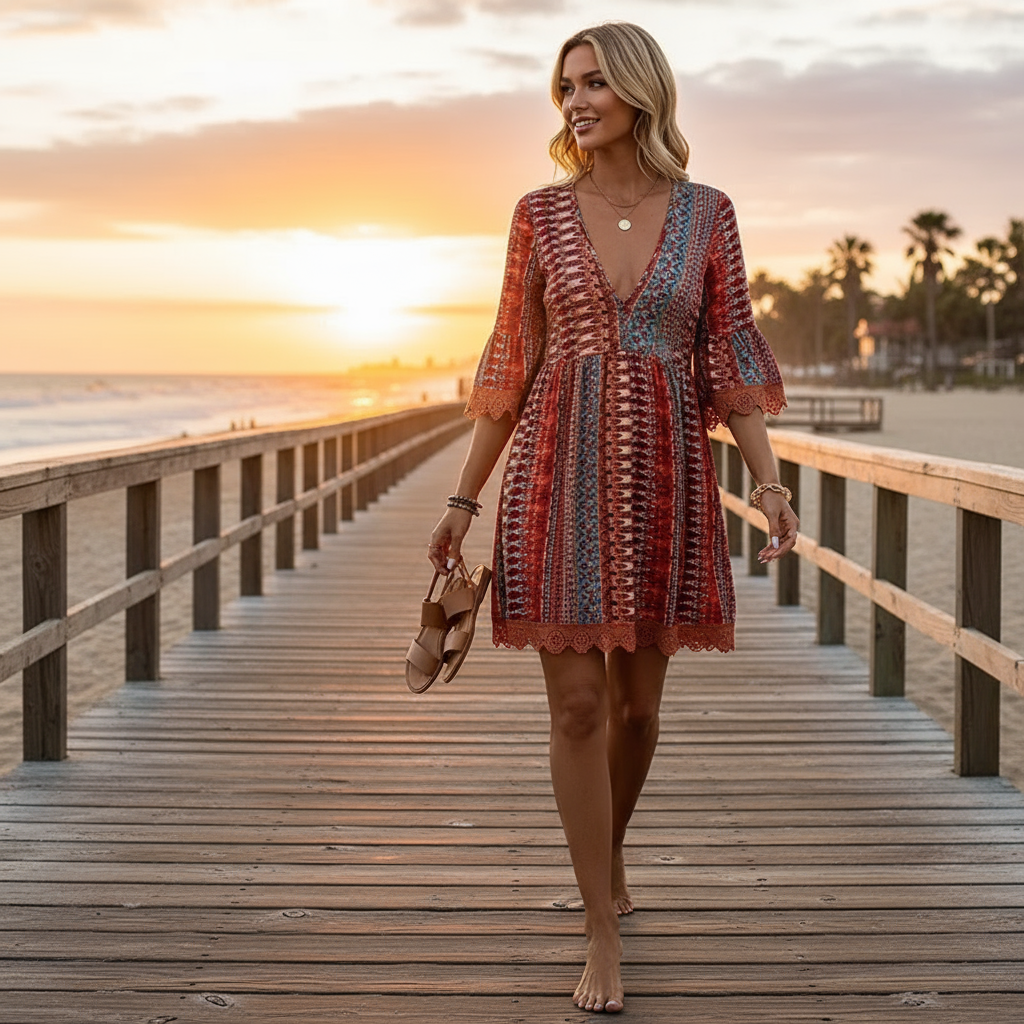 Sunset Stroll - Red Rust