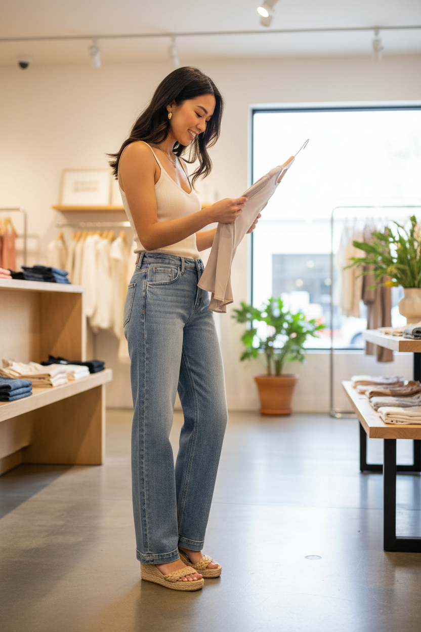 Wide Leg Jeans Lifestyle 2