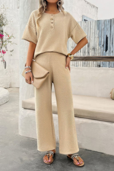 Long Sleeve Maxi Dress - Lace Trim Detail