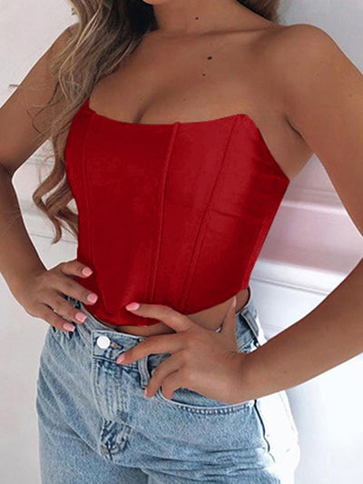 Cropped Hi-point Tube Cropped Top