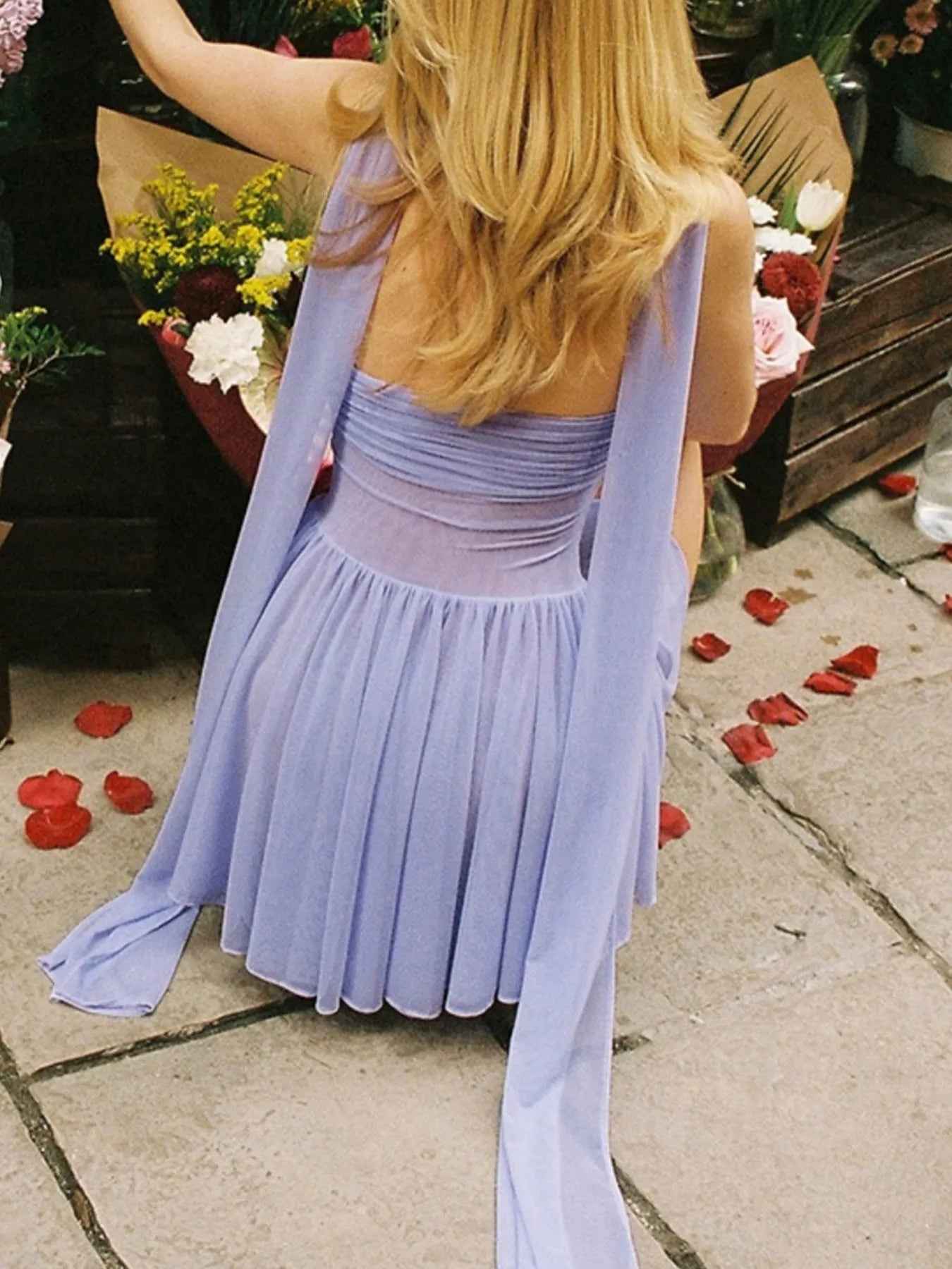 Ruched Tube Dress - Sweetheart Neck Mini - Fashions Envy