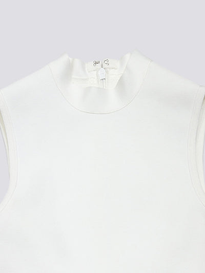 White Bodycon Prom Mini Dress - Irregular Tassel Gown