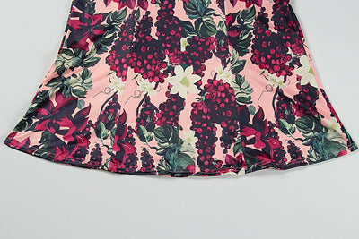 Floral Print Cami Maxi Dress - Sleeveless V-Neck Gown