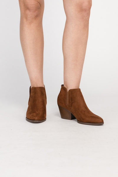 GWEN Suede Ankle Boots - Fashions Envy
