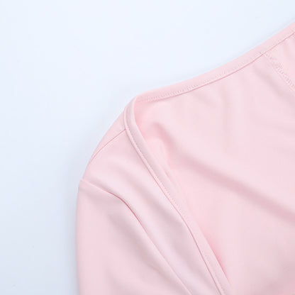 Bodycon Mini Dress - Casual Long Sleeve Fitted