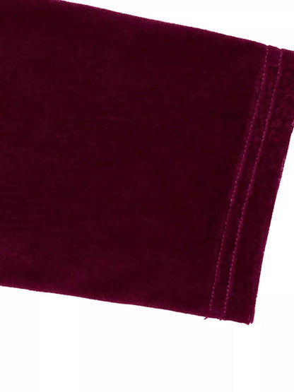 Velvet Midi Party Dress - Chic Side-Tie Style - Fashions Envy