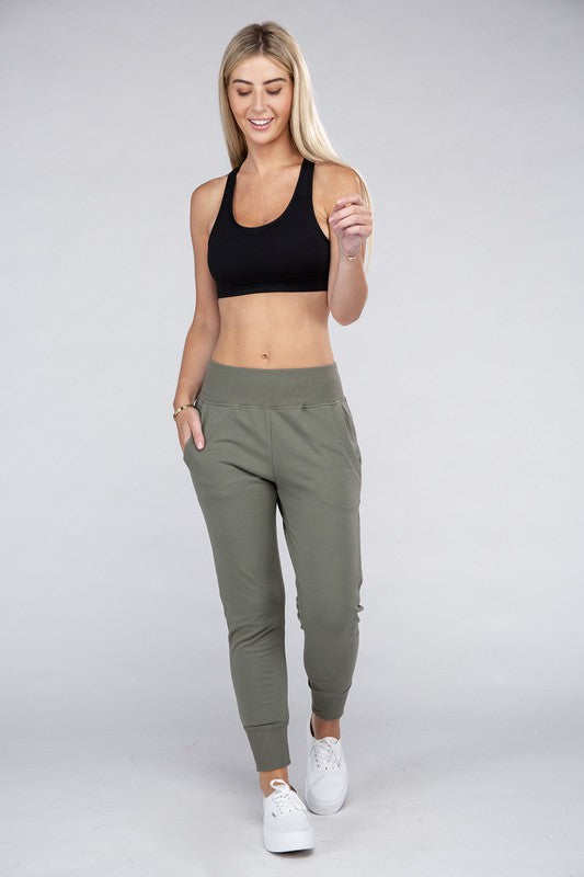 Comfy Stretch Lounge Elastic Waist Sweatpants