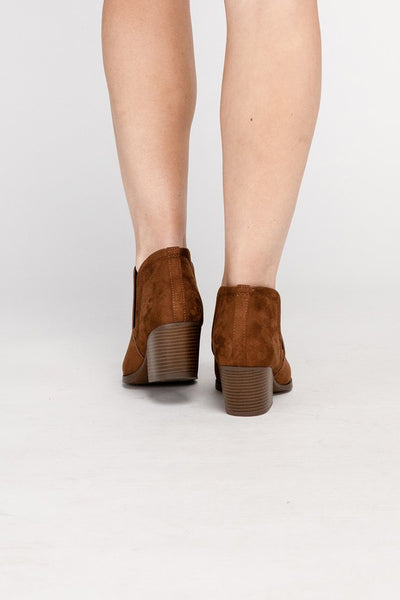GWEN Suede Ankle Boots - Fashions Envy