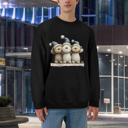 Whimsy Bears - Unisex Fleece Sweatshirt Made in USA - Fashions Envy