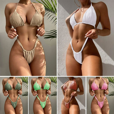 Split Bikini Set - Two-Piece Swimsuit