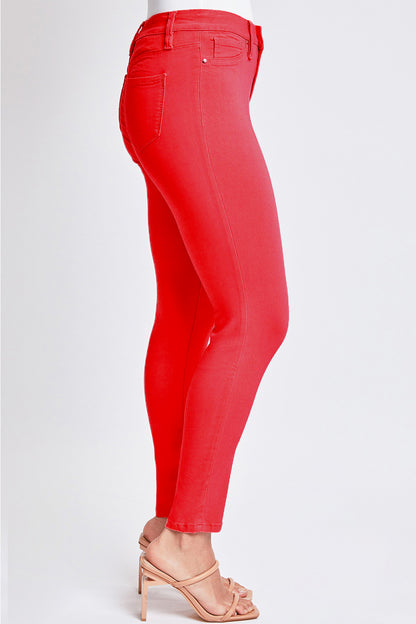 Ruby Red Full Size Hyperstretch Mid-Rise Skinny Jeans