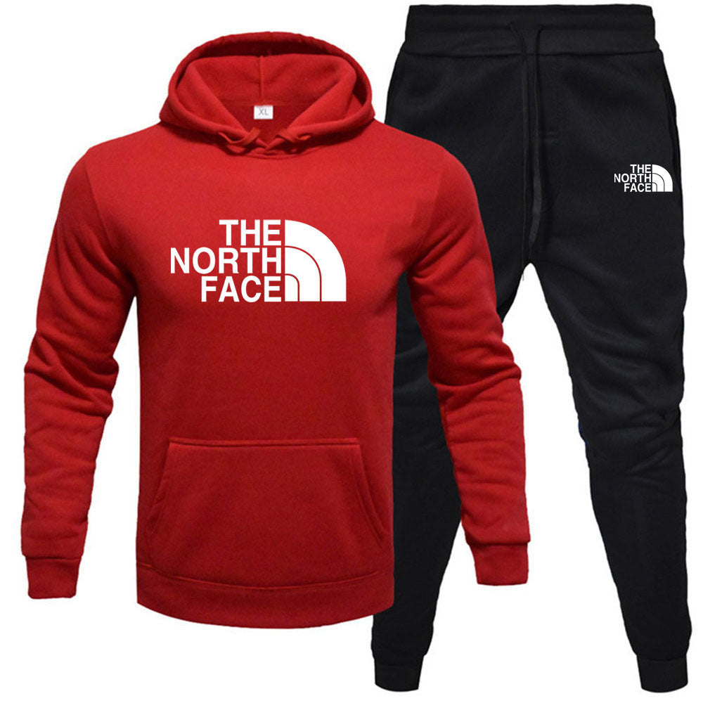 Fleece Hoodie Set - Pullover Sweatshirt Two-Piece