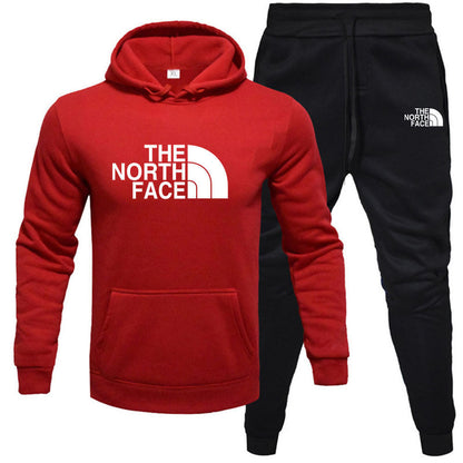 Fleece Hoodie Set - Pullover Sweatshirt Two-Piece