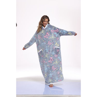 Hooded Blanket Sweatshirt - Sherpa Wearable Style