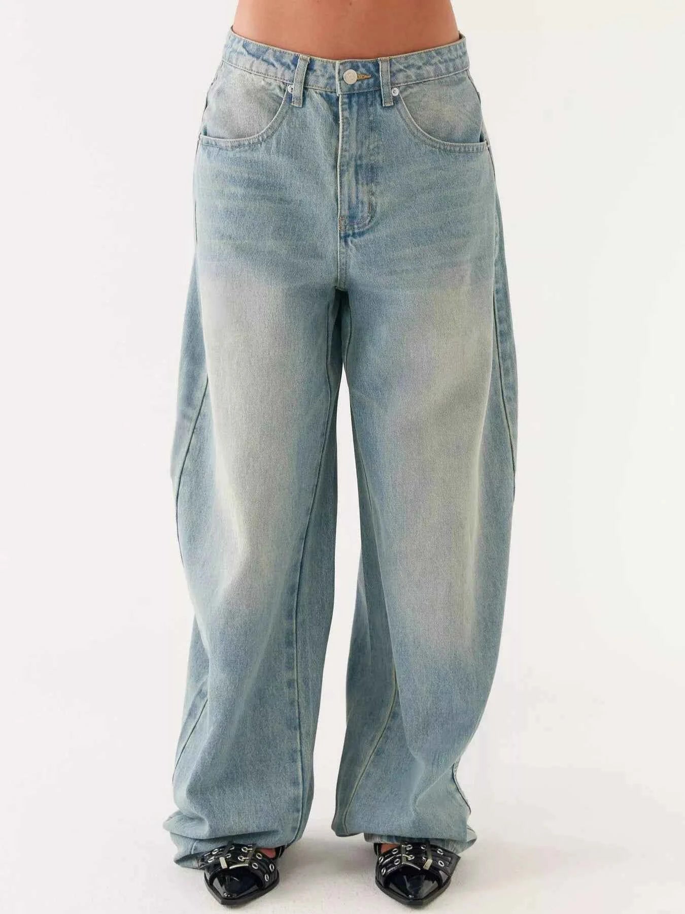 Button Up Denim Jacket and Jeans Set