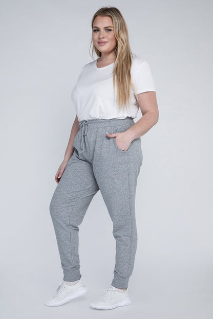 Relaxed Fit Plus Size Casual Jogger Pants