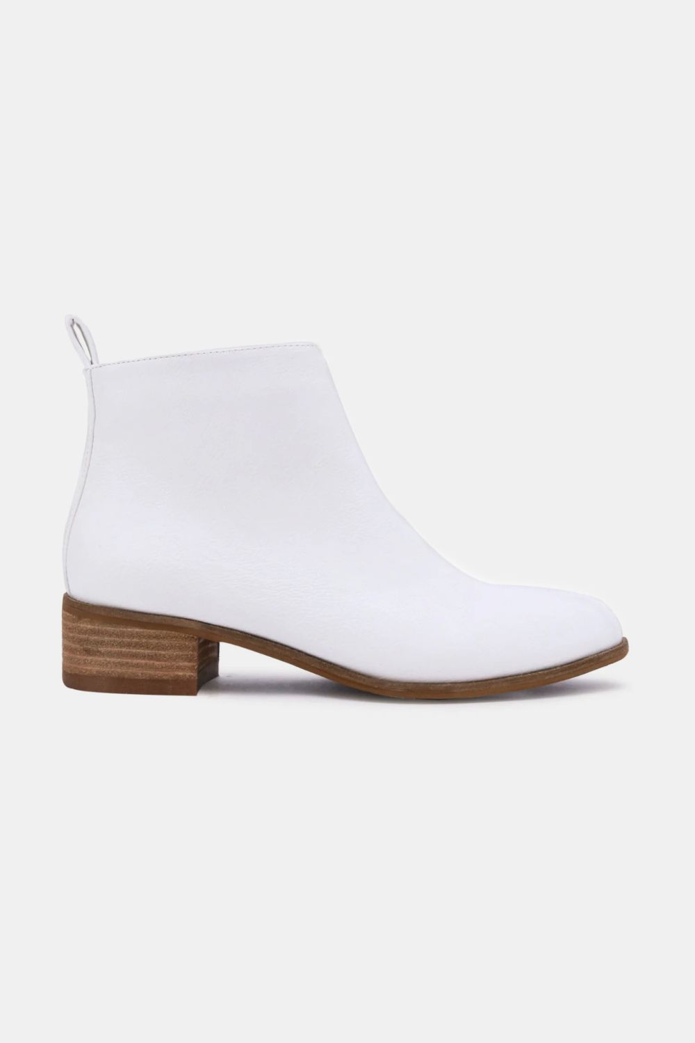 PU Leather Block Heel Boots