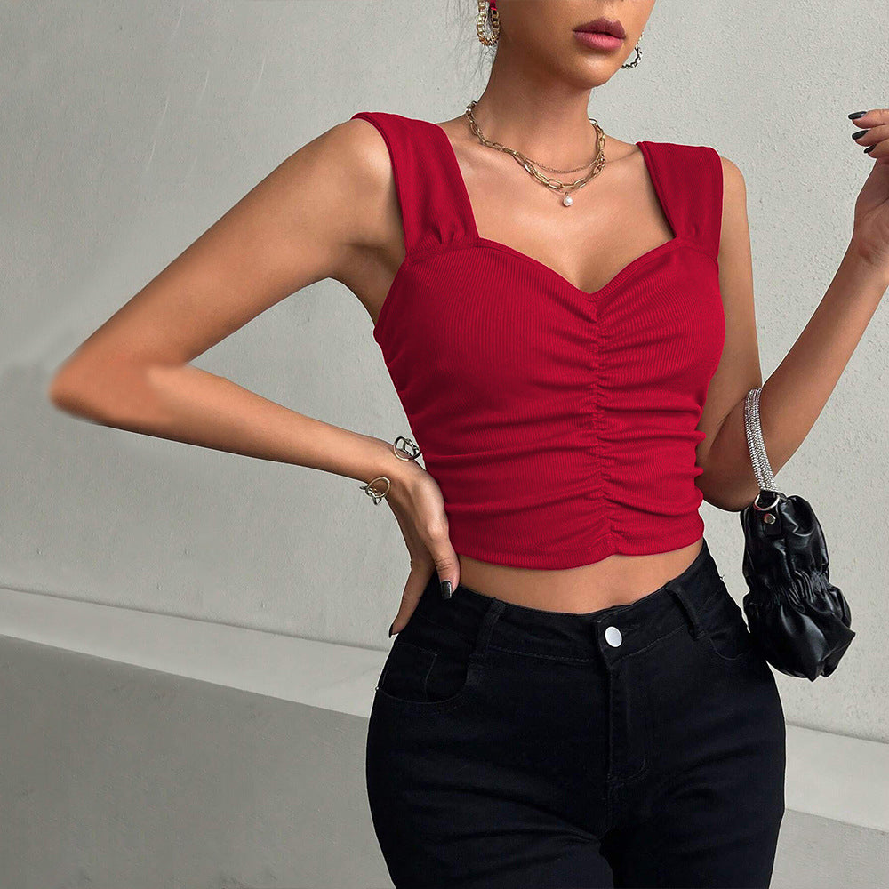 European and American summer new fashion temperament suspender vest top women