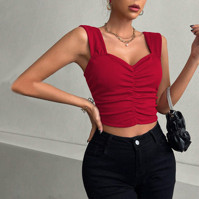 European and American summer new fashion temperament suspender vest top women